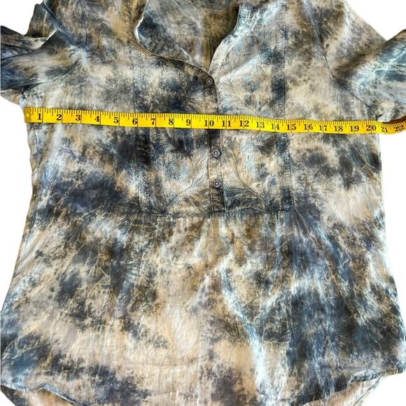 Vintage Goa Tie Dye Tunic with Floral Embroidery - Size S - Picture 10 of 12